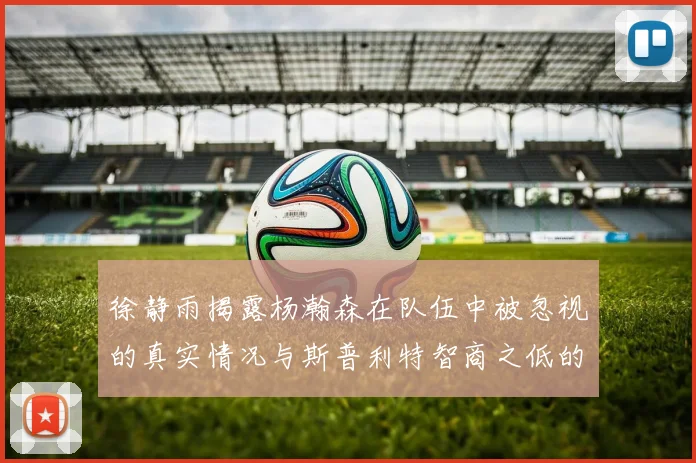 徐静雨揭露杨瀚森在队伍中被忽视的真实情况与斯普利特智商之低的尴尬真相